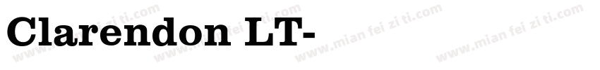 Clarendon LT字体转换